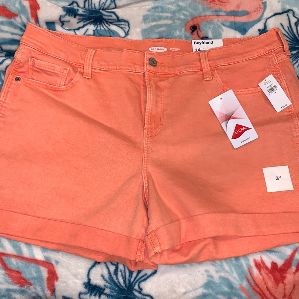 Orange Old Navy Denim Shorts - Picture 2 of 4